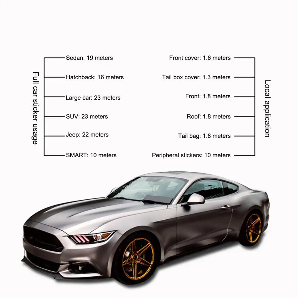 Silver Car Vinyl Film Wrap Color Change Car Body Sticker Decal Sheet Film 152*30CM
Silver Car Vinyl Film Wrap Color Change Car Body Sticker Decal Sheet Film 152*30CM