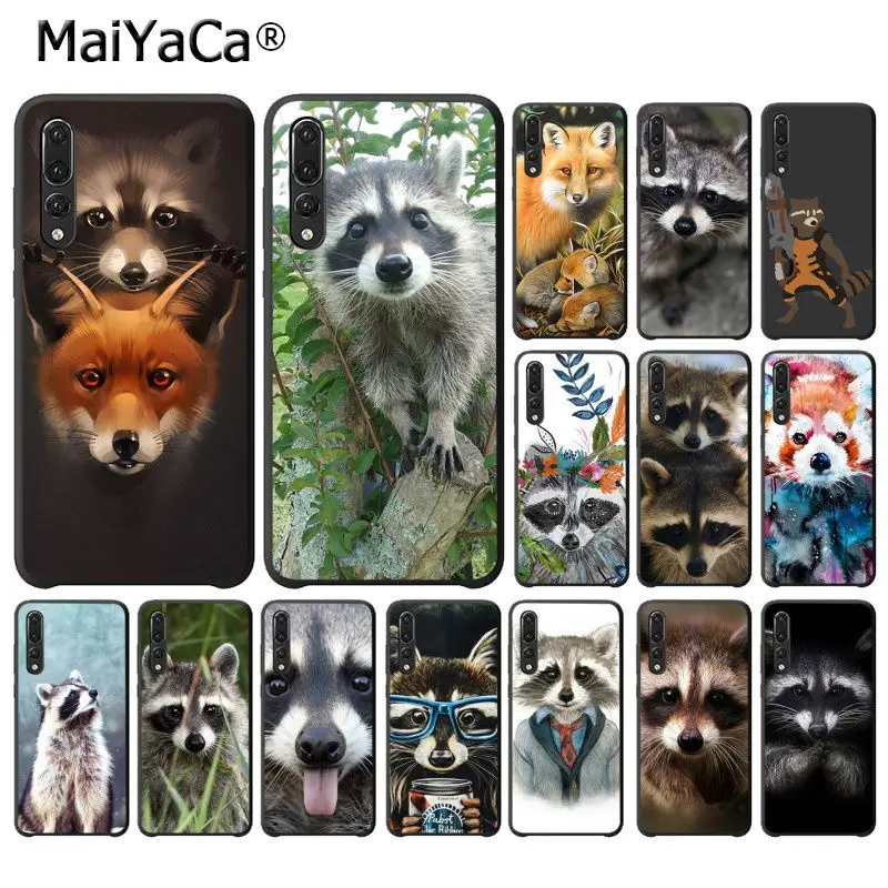 Модный чехол MaiYaCa для телефона с рисунком енота Красной панды лисы Huawei P20Lite P30Pro P