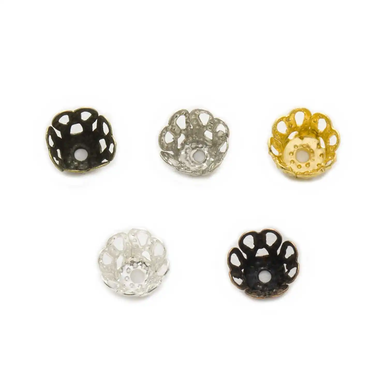 150 Piece 5 Colors Basket Shaped Beads Caps Findings Jewelry Making DIY Accessories 6-9mm
150 Piece 5 Colors Basket Shaped Beads Caps Findings Jewelry Making DIY Accessories 6-9mm