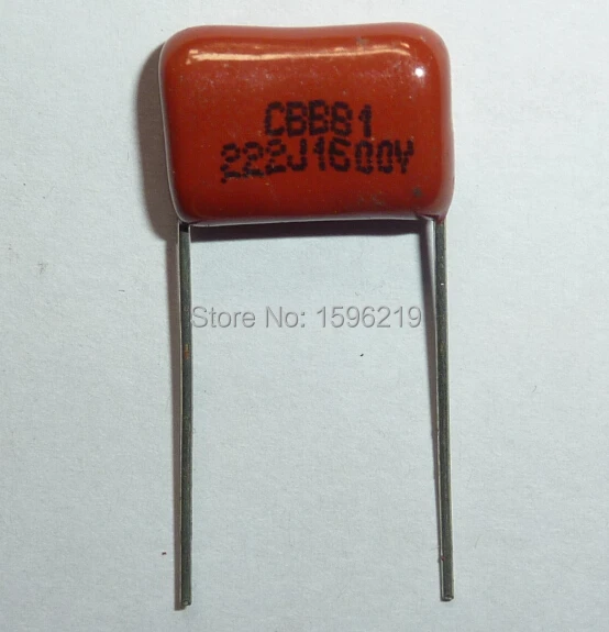 Конденсатор CBB 222 1600V 222J 1.6KV 2200pF 2.2nF P15 CBB81 металлизированный конденсатор из