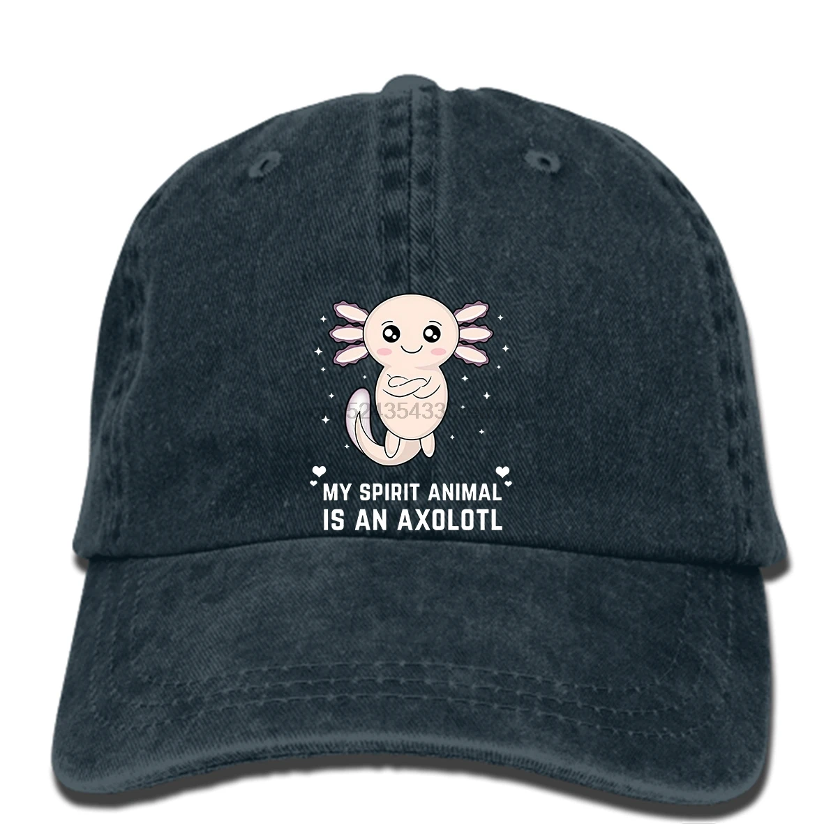 Хип-хоп бейсболки My Spirit Animal Is A Axolotl Кепка с милым животным мужская шапка отличного