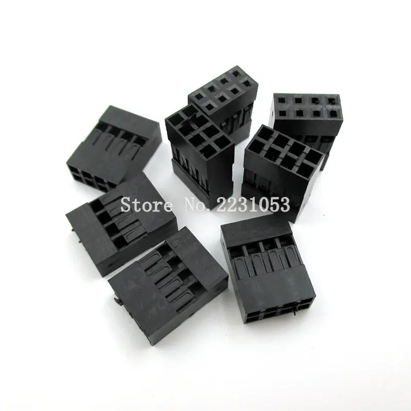 50PCS/LOT 2.54mm 2*4P 8P Plastic Dupont Jumper Wire Cable Housing Female Pin Connector 2X4P
50PCS/LOT 2.54mm 2*4P 8P Plastic Dupont Jumper Wire Cable Housing Female Pin Connector 2X4P