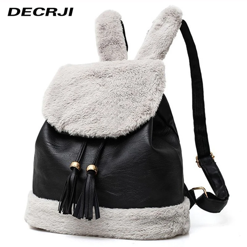 DECRJI PU Leather Small Backpack Women Cartoon Rabbit Shoulder Bags Designer High Quality Female Travel Rucksack Mochilas Mujer
DECRJI PU Leather Small Backpack Women Cartoon Rabbit Shoulder Bags Designer High Quality Female Travel Rucksack Mochilas Mujer
