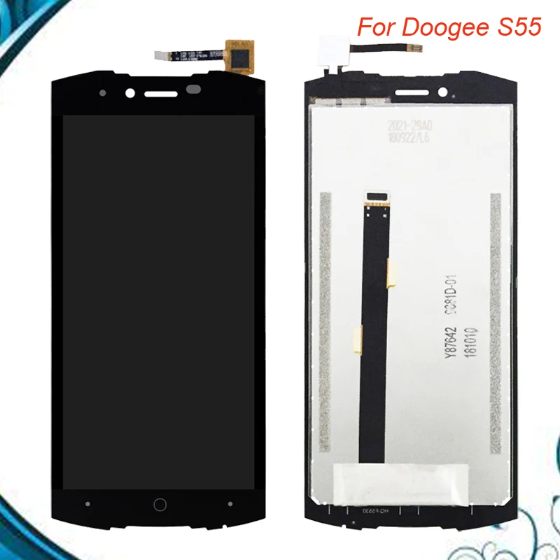 5 дюймовый ЖК дисплей для Doogee S55 + кодирующий преобразователь сенсорного экрана в