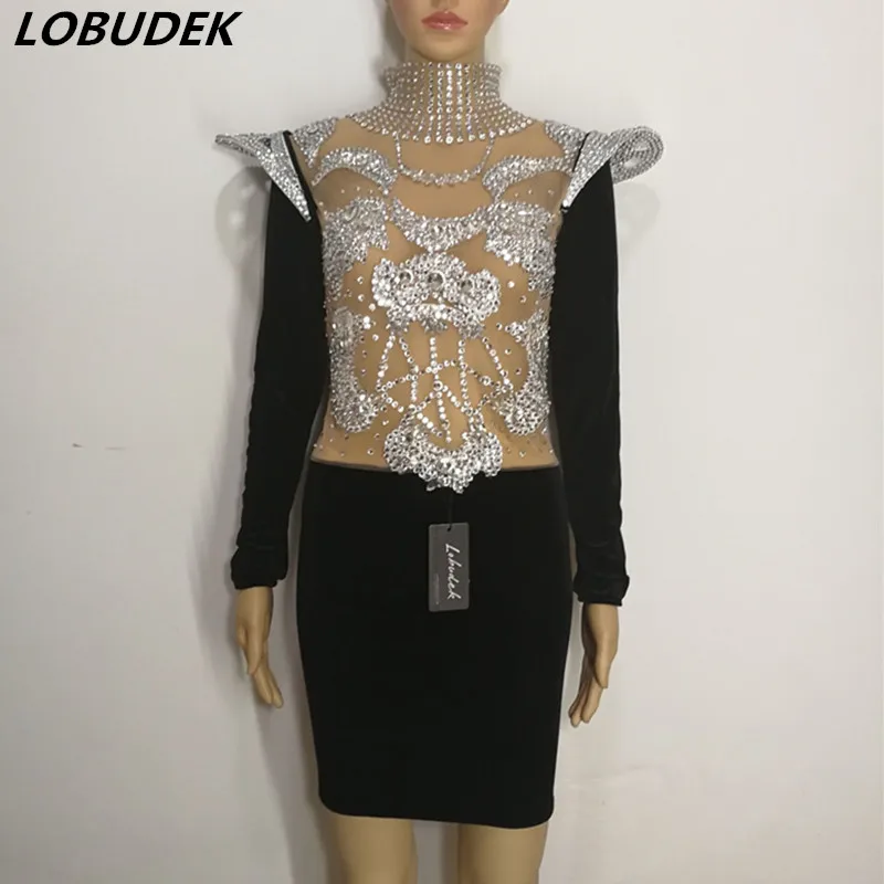female costume one-piece dress Crystals sexy stage bar party stage singer dancer star nightclub performance show prom star
female costume one-piece dress Crystals sexy stage bar party stage singer dancer star nightclub performance show prom star