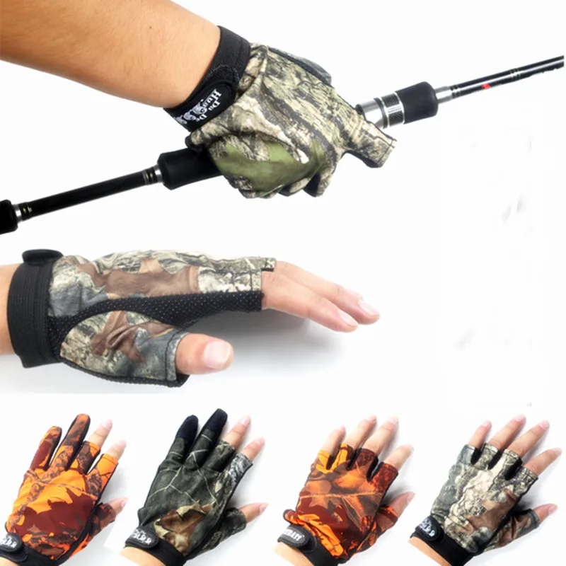Camouflage Fishing Gloves Half-Finger Three Five Fingers Cut Professional Night Lure Glove Anti-skidding
Camouflage Fishing Gloves Half-Finger Three Five Fingers Cut Professional Night Lure Glove Anti-skidding