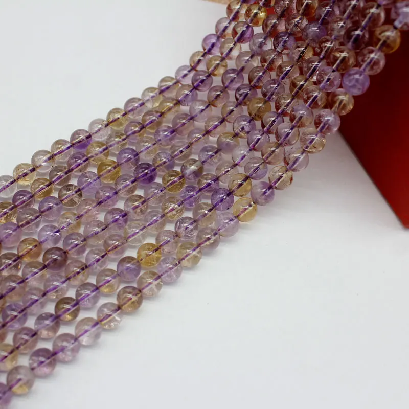 Natural Ametrinee Yellow Purple Crystal Stone Beads 6mm 7mm 8mm For Jewelry Making DIY Bracelet Necklace
Natural Ametrinee Yellow Purple Crystal Stone Beads 6mm 7mm 8mm For Jewelry Making DIY Bracelet Necklace