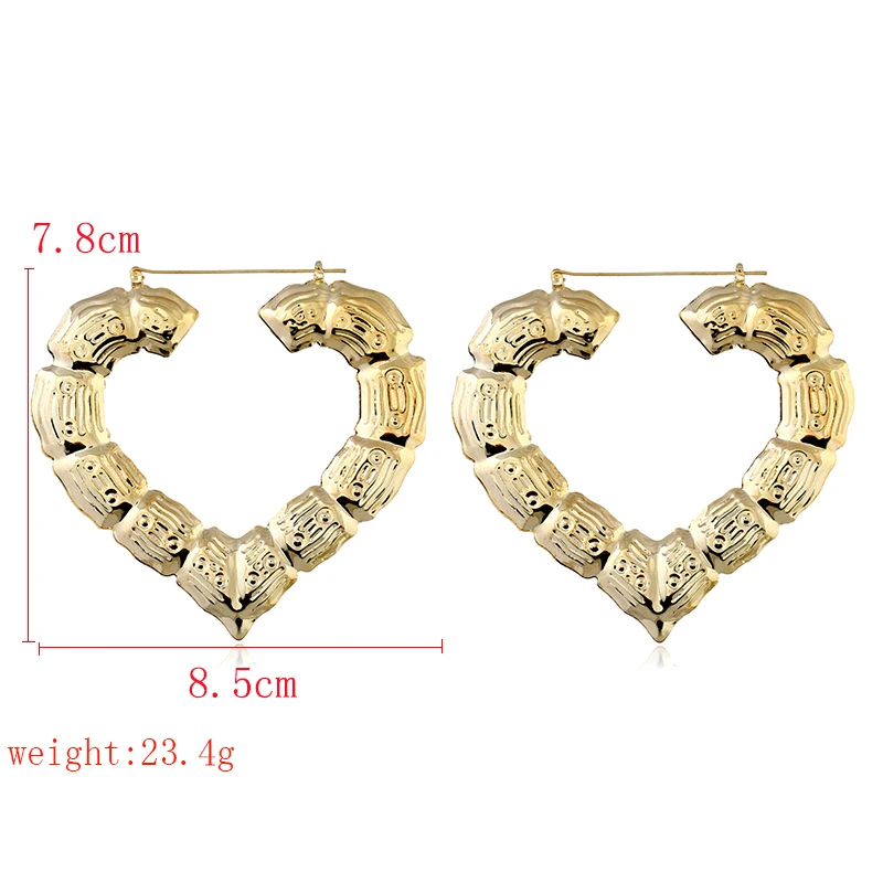 Bohopan Hot Selling Metal Earrings for Women Vintage Hollow Heart Gold Silver Color Earrings Charming Ear Jewelry Accessories
Bohopan Hot Selling Metal Earrings for Women Vintage Hollow Heart Gold Silver Color Earrings Charming Ear Jewelry Accessories
