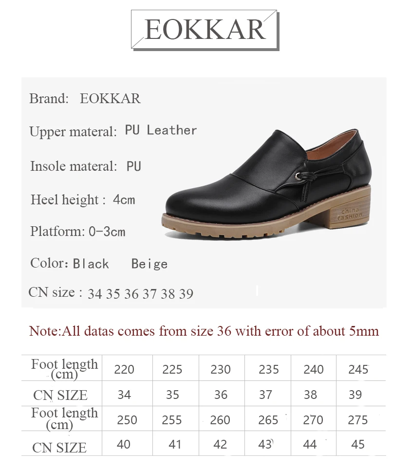 Eokkar 2019 Round Toe Med Heels For Women Shoes Casual Shallow Black Pumps Slip on Rome Style Spring Ladies Shoes Big Size 34-43
Eokkar 2019 Round Toe Med Heels For Women Shoes Casual Shallow Black Pumps Slip on Rome Style Spring Ladies Shoes Big Size 34-43