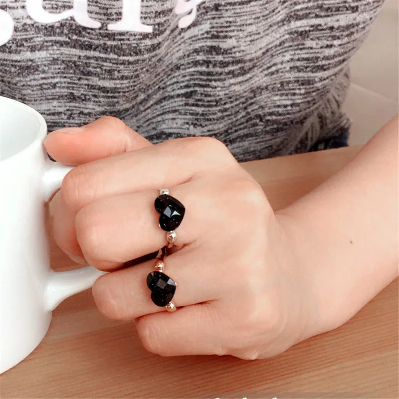 MOONROCY Crystal Rings Heart Shape Drop Shipping Blue Sands Black Rose Gold Color Crystal Jewelry Wholesale for Women Girl Gift
MOONROCY Crystal Rings Heart Shape Drop Shipping Blue Sands Black Rose Gold Color Crystal Jewelry Wholesale for Women Girl Gift