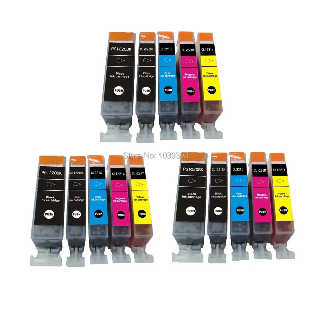 15 × INK Cartridge Compatible FOR CANON PGI-220 CLI-221 PRINTER PIXMA MP640 MP980 MP990 MX860 MX870
15 × INK Cartridge Compatible FOR CANON PGI-220 CLI-221 PRINTER PIXMA MP640 MP980 MP990 MX860 MX870