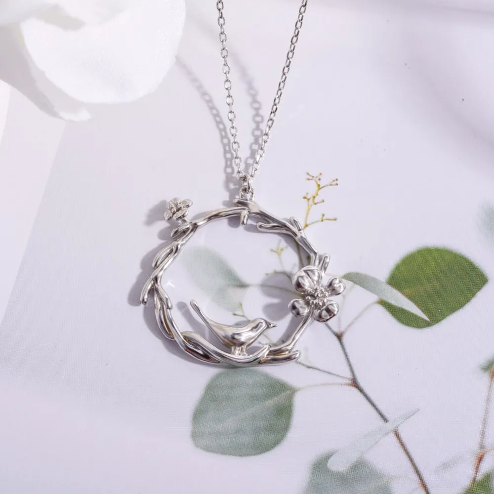 TGNEL S925 Sterling Silver Necklace Pendants Cute Bird Flower Animal Plant Long Sweater Chain Fine Jewelry Charm Choker for Girl
TGNEL S925 Sterling Silver Necklace Pendants Cute Bird Flower Animal Plant Long Sweater Chain Fine Jewelry Charm Choker for Girl