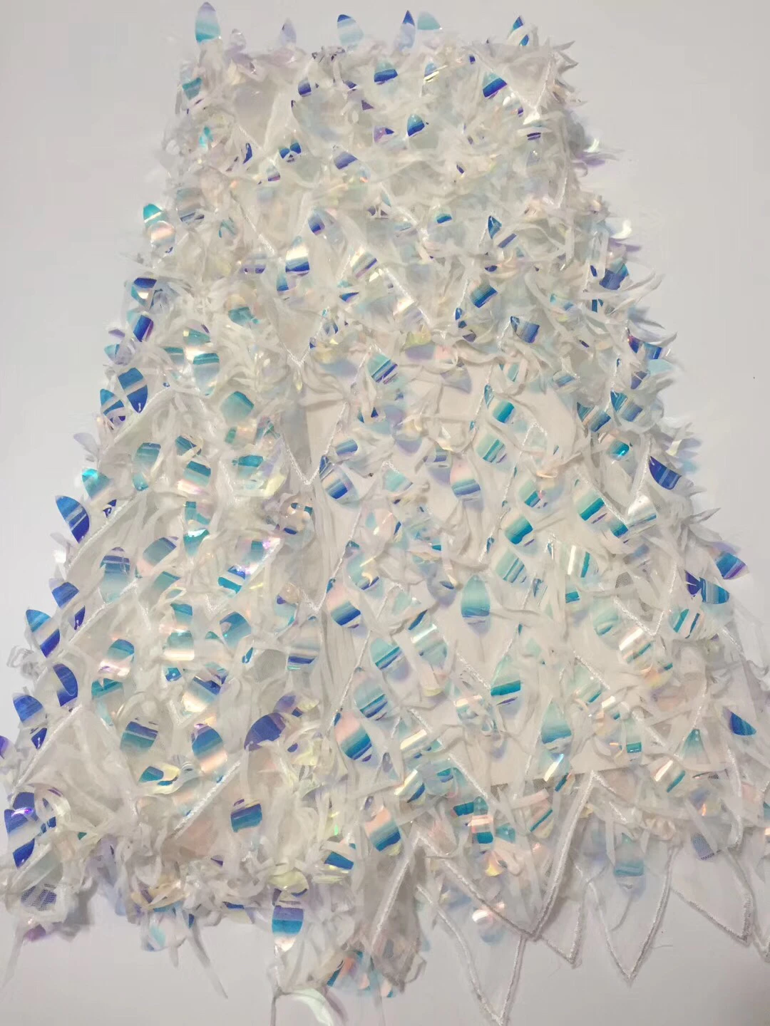 French Lace Fabric Embroidered African Tulle Lace Fabric With Sequins Nigerian Lace Fabric For Wedding Dress White/Blue LCD9125A
French Lace Fabric Embroidered African Tulle Lace Fabric With Sequins Nigerian Lace Fabric For Wedding Dress White/Blue LCD9125A