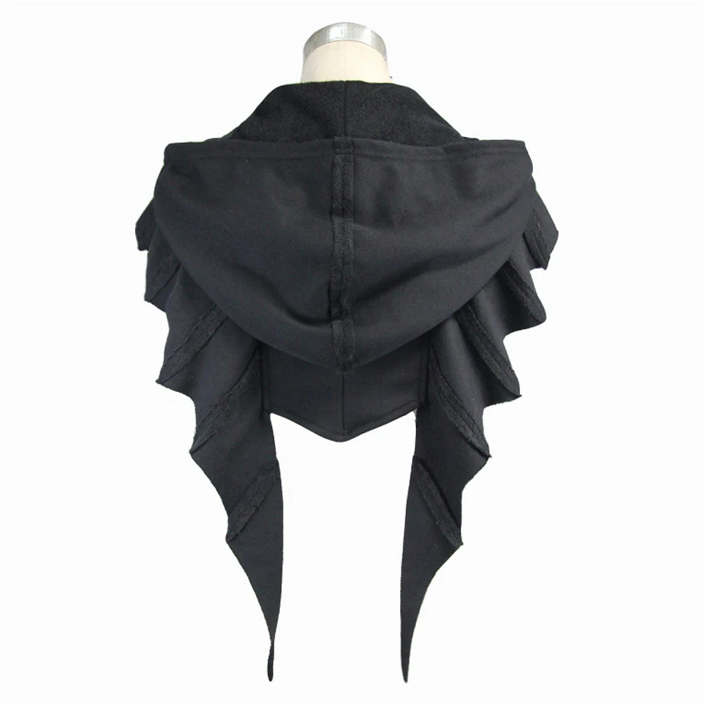 Gothic Women Hooded Capes Jacket Sleeveless Black Short Jacket Sleeveless Casual Short Cotton Bat Outwear
Gothic Women Hooded Capes Jacket Sleeveless Black Short Jacket Sleeveless Casual Short Cotton Bat Outwear