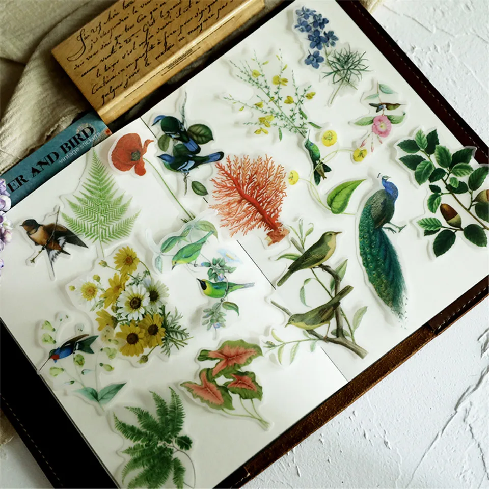 56Pcs Bird Flower Paper Stickers Kits Die Cut For DIY Scrapbooking Junk Journal TN Planner Photo Album Sticker Card Making S043
56Pcs Bird Flower Paper Stickers Kits Die Cut For DIY Scrapbooking Junk Journal TN Planner Photo Album Sticker Card Making S043