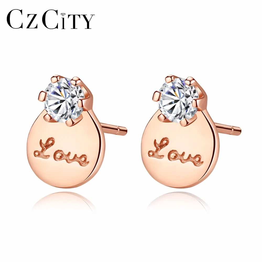 CZCITY 925 Sterling Silver Cubic Zirconia Stud Earrings for Women Love Letter Special Sculpt Earrings Brand Fine Jewelry Gifts
CZCITY 925 Sterling Silver Cubic Zirconia Stud Earrings for Women Love Letter Special Sculpt Earrings Brand Fine Jewelry Gifts
