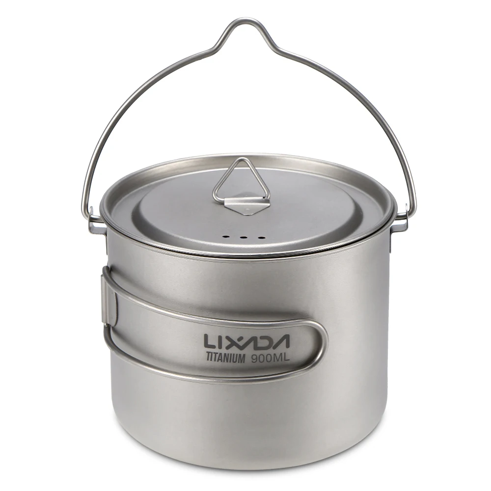 Lixada Titanium Pot Titanium Water Mug Cup Ultralight Portable Hanging Pot with Lid Outdoor Camping Cooking Picnic Pot
Lixada Titanium Pot Titanium Water Mug Cup Ultralight Portable Hanging Pot with Lid Outdoor Camping Cooking Picnic Pot
