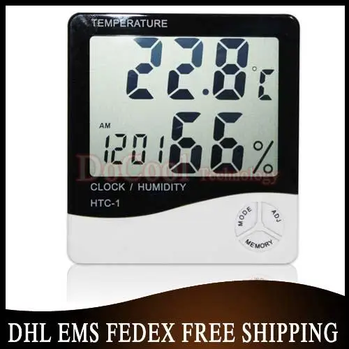 DHL 500PCS hot sale New LCD Digital Thermometer Temperature Humidity Meter HTC-1
DHL 500PCS hot sale New LCD Digital Thermometer Temperature Humidity Meter HTC-1