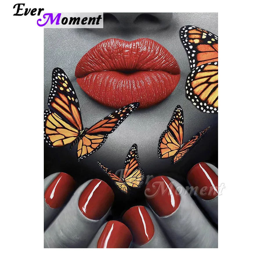 Ever Moment Diamond Painting 5D DIY Handmade Lip Butterfly Full Square Drill Picture Of Rhinestone Diamond Embroidery 3F703
Ever Moment Diamond Painting 5D DIY Handmade Lip Butterfly Full Square Drill Picture Of Rhinestone Diamond Embroidery 3F703