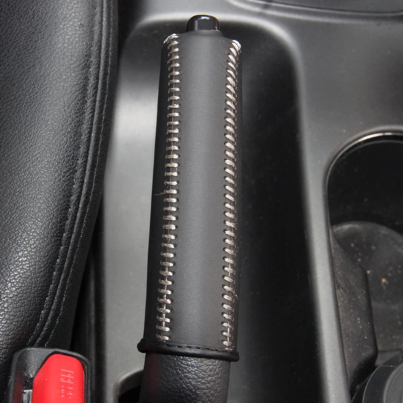 Genuine Leather Handbrake Grips For Kia K3 Natural leather cover on the handbrake car accessories interior