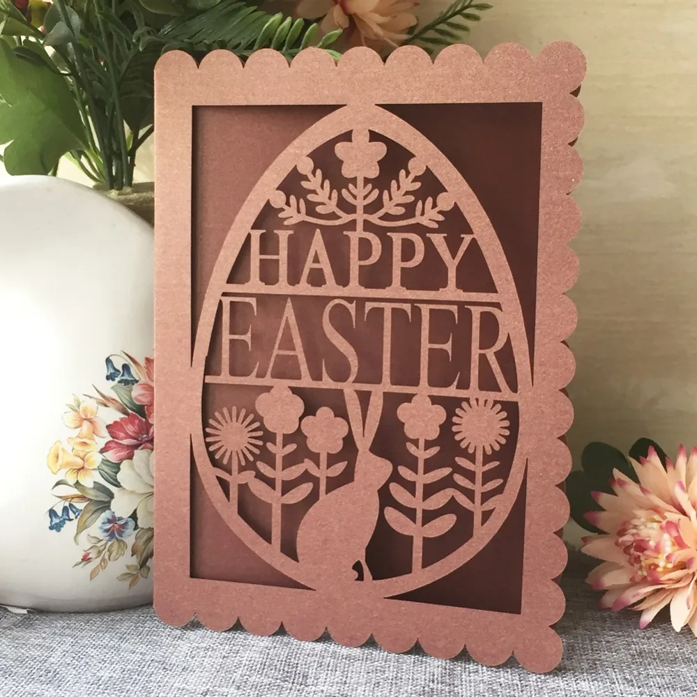 100pcs Exquisite Laser Cut Invitations Card Easter Invitations Card Happy Easter Decorations Festival Party Supplies Gift Card
100pcs Exquisite Laser Cut Invitations Card Easter Invitations Card Happy Easter Decorations Festival Party Supplies Gift Card