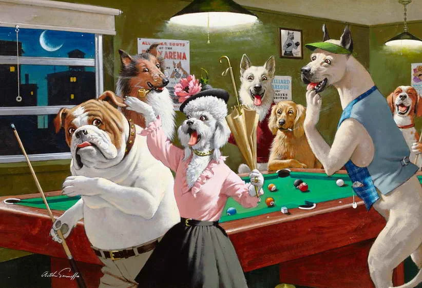 (Free Shipping) Home Decor Art Wall Dogs Billiards Oil Painting Picture Printed On Canvas Decorate Gifts vk-001
(Free Shipping) Home Decor Art Wall Dogs Billiards Oil Painting Picture Printed On Canvas Decorate Gifts vk-001