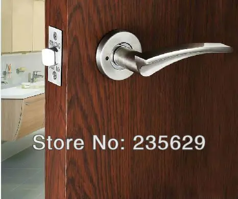 Free Shipping, Bathroom/ Washroom/ Toilet Door Lock, brushed nickel Finished, Zinc Alloy Handle, Brass cylinder, No key
Free Shipping, Bathroom/ Washroom/ Toilet Door Lock, brushed nickel Finished, Zinc Alloy Handle, Brass cylinder, No key