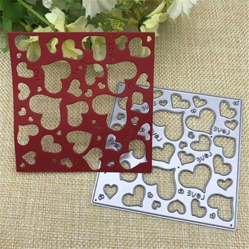 Square heart Metal Cutting Dies Stencils For Card Making Decorative Embossing Suit Paper Cards Stamp DIY
Square heart Metal Cutting Dies Stencils For Card Making Decorative Embossing Suit Paper Cards Stamp DIY