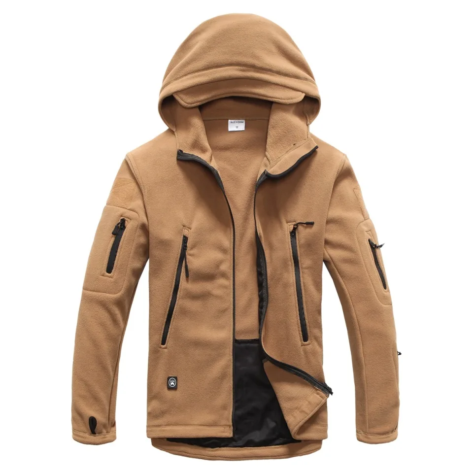 Outdoors Tactical Zipper Pocket Sharkskin Soft Shell Warm Thelmal Fleece Hoodies Cargi Army Jacket Men 3 Color
Outdoors Tactical Zipper Pocket Sharkskin Soft Shell Warm Thelmal Fleece Hoodies Cargi Army Jacket Men 3 Color