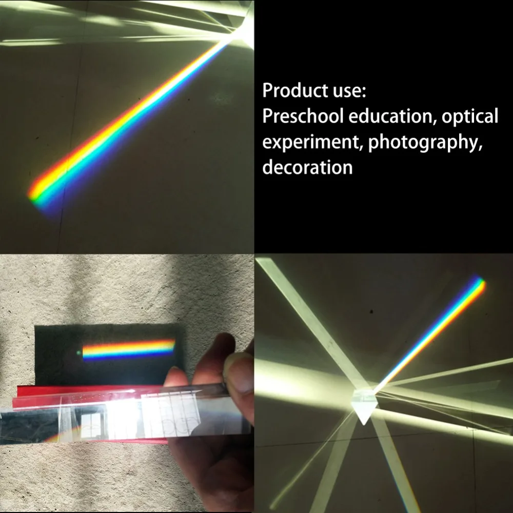 Triangular Optical Glass Prisma Precision K9 Right Light Angle Reflecting Surveying Physics Education Teaching Spectrum Prisma
Triangular Optical Glass Prisma Precision K9 Right Light Angle Reflecting Surveying Physics Education Teaching Spectrum Prisma