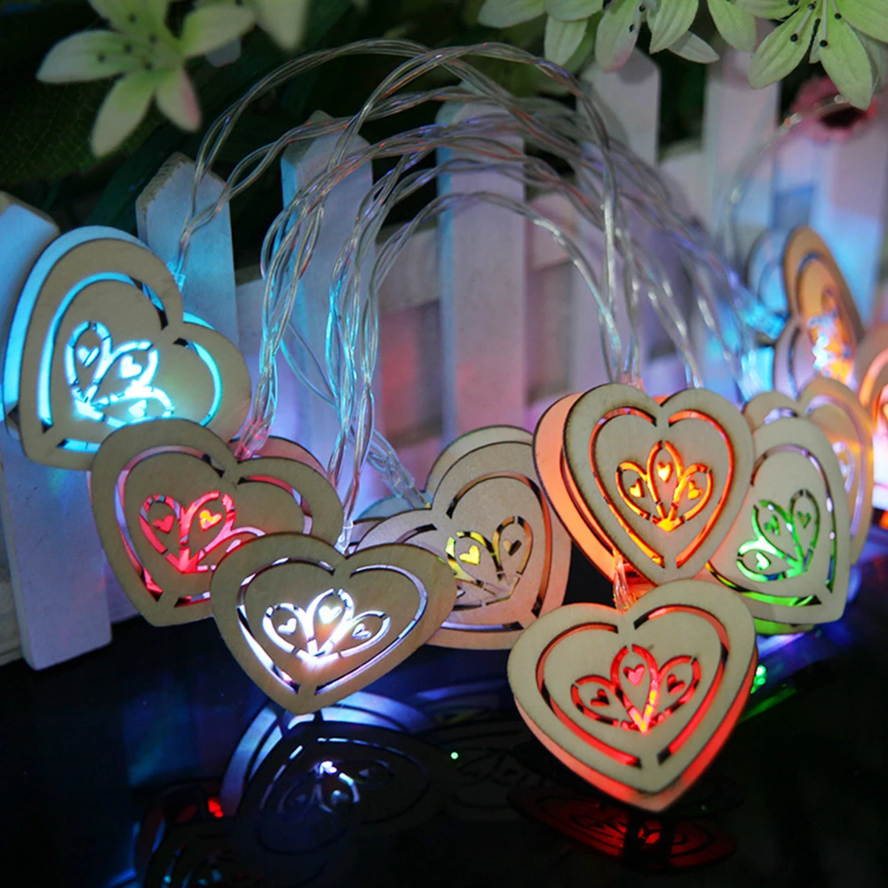 1.2M Holiday lights Wooden Hearted Love Led Light string 10LEDS Battery Operated Xmas Garland christmas fairy decoration DA
1.2M Holiday lights Wooden Hearted Love Led Light string 10LEDS Battery Operated Xmas Garland christmas fairy decoration DA