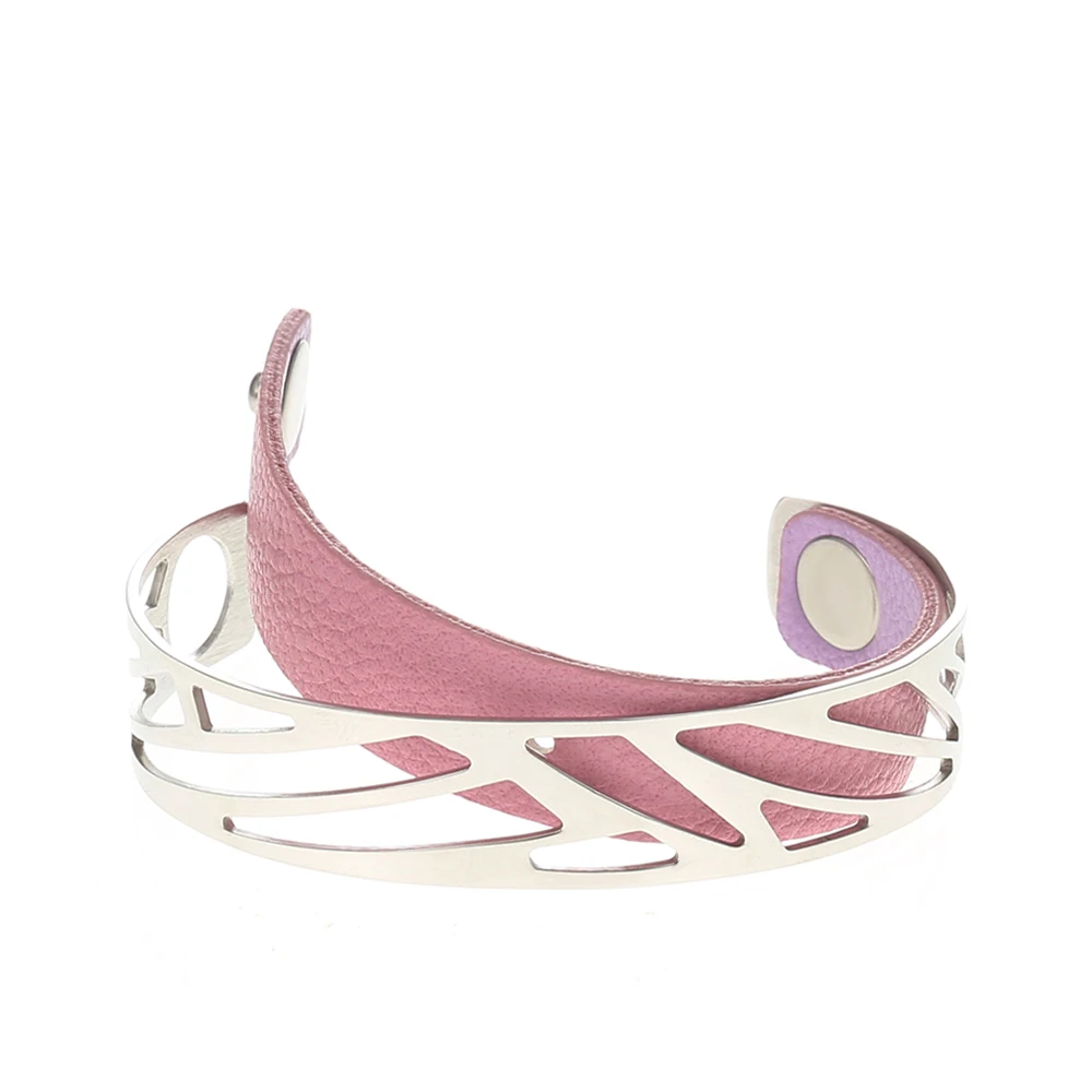 Cremo Manchette Ruban браслеты из нержавеющей стали для женщин серебро розовое золото