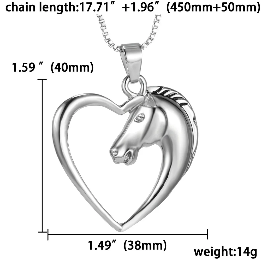 Fashion horse necklace horse jewelry plated white K heart Necklace Pendant Necklace for women mom gifts animal horse necklaces
Fashion horse necklace horse jewelry plated white K heart Necklace Pendant Necklace for women mom gifts animal horse necklaces