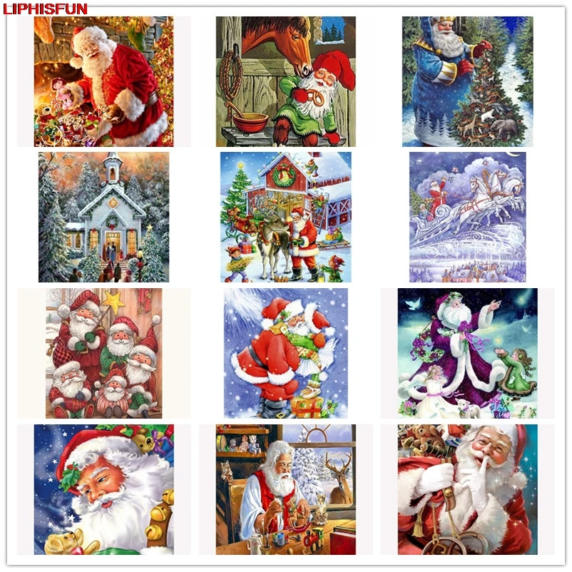 LIPHISFUN Handmade Cross Stitch Embroidery Diamond Painting Full Drill Home Decor Square/round picture Santa Claus
LIPHISFUN Handmade Cross Stitch Embroidery Diamond Painting Full Drill Home Decor Square/round picture Santa Claus