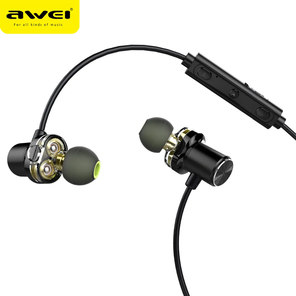 AWEI X650BL Беспроводной Bluetooth наушники IPX5 Водонепроницаемый Спорт Шум отмена CVC6.0