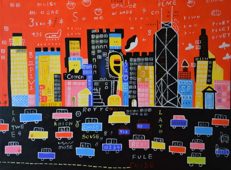 HandPainted Modern Cartoon Oil Painting on Canvas Abstract Hong Kong City View Canvas Painting Wall Art Pictures for Living Room
HandPainted Modern Cartoon Oil Painting on Canvas Abstract Hong Kong City View Canvas Painting Wall Art Pictures for Living Room