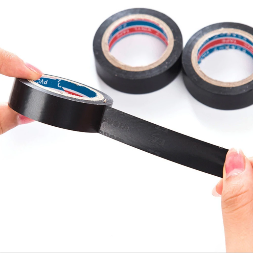 6M Black Electric Wire Insulation Self Adhesive Tape Flame Retardant Tape Electrical PVC Waterproof Duct Tape 5.5*5.5*1.6cm
6M Black Electric Wire Insulation Self Adhesive Tape Flame Retardant Tape Electrical PVC Waterproof Duct Tape 5.5*5.5*1.6cm