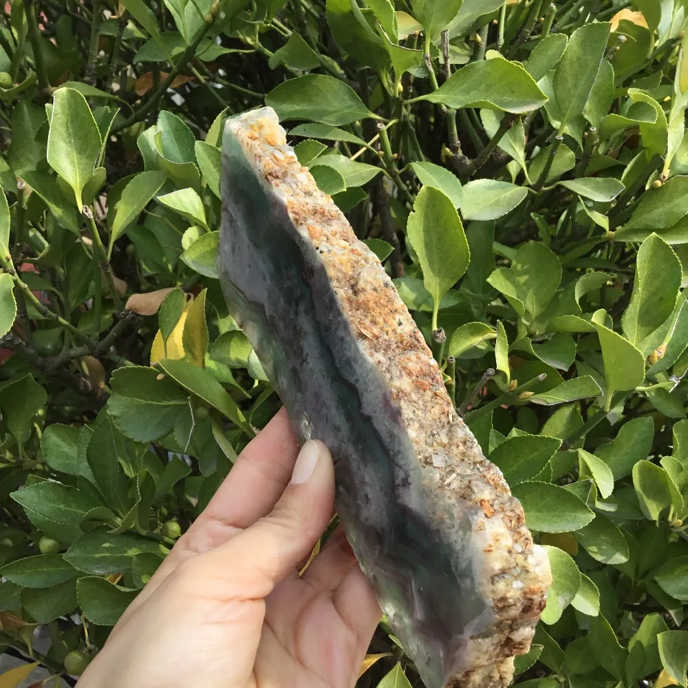 Natural fluorite plate polished fluorite crystal slab