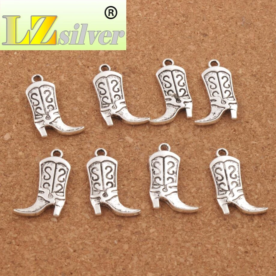 S Design Cowboy Boots High Heel Spacer Charm Beads 100pcs zinc alloy Pendants Alloy Handmade Jewelry DIY 25.1x16mm L250
S Design Cowboy Boots High Heel Spacer Charm Beads 100pcs zinc alloy Pendants Alloy Handmade Jewelry DIY 25.1x16mm L250