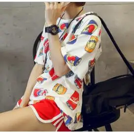 Funny Letter Print Summer Harajuku T-shirt Women Korean Creative Female Fashion Spoof cute Plus Size Tops Tee | Женская одежда