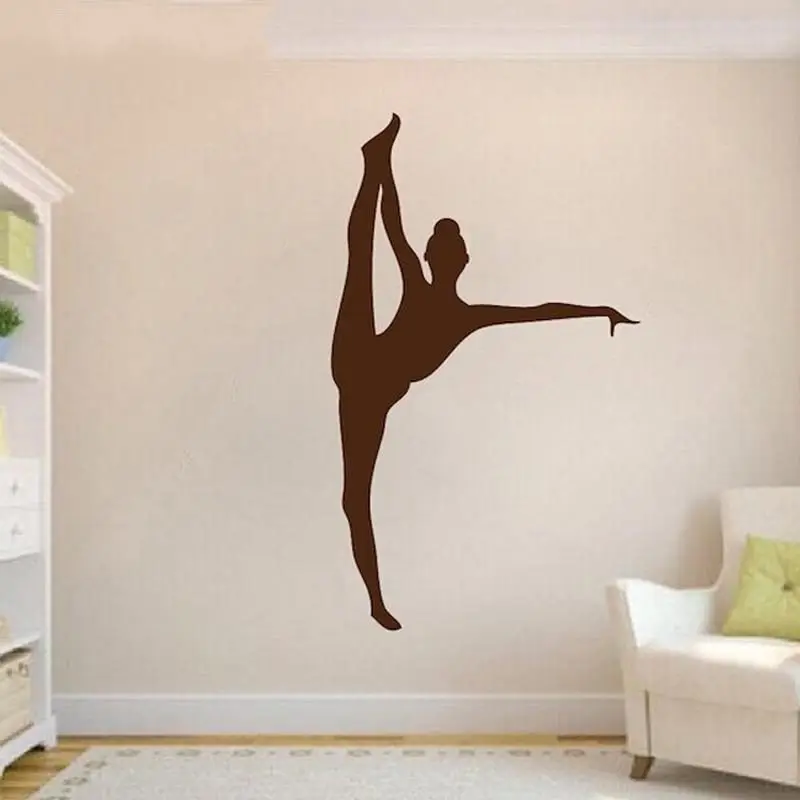 Фото Красивые Виниловые гимнастические декоративные наклейки на стену с(China)