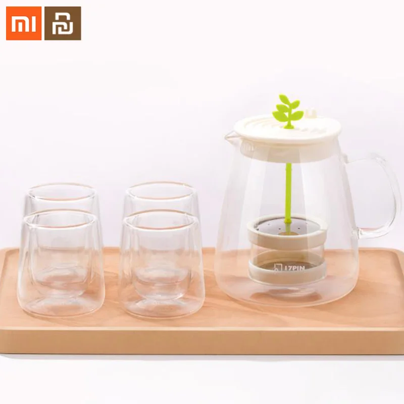 Original xiaomi youpin 17PIN tea set fun pot set 800ml capacity 4 cups glass 304 stainless steel tea leak smart
Original xiaomi youpin 17PIN tea set fun pot set 800ml capacity 4 cups glass 304 stainless steel tea leak smart