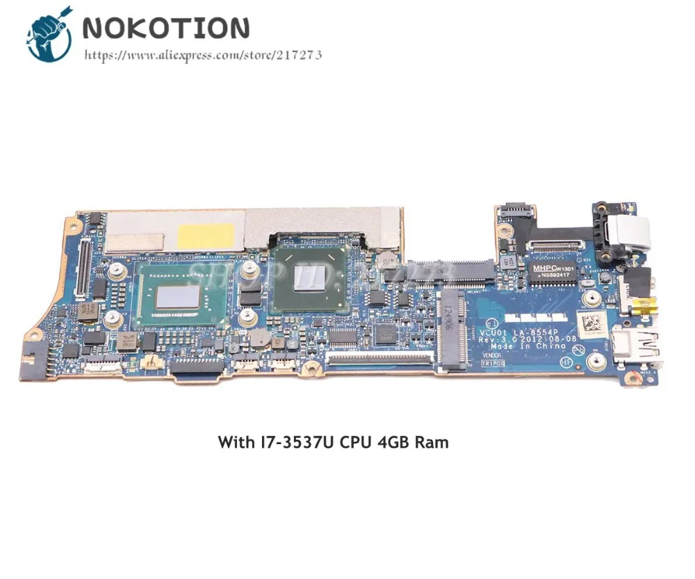 NOKOTION для HP Spectre XT13 XT 13-2000 материнская плата для ноутбука SR0XG I7-3537U CPU 4 Гб Ram 714758-501 714758-001 VCU01
NOKOTION для HP Spectre XT13 XT 13-2000 материнская плата для ноутбука SR0XG I7-3537U CPU 4 Гб Ram 714758-501 714758-001 VCU01
