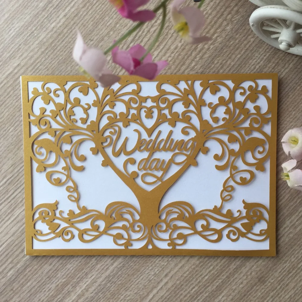 30pcs Elegant Laser Cut Lace Like Love Tree Pattern Wedding Card Invitations Wedding Invitations For Newlyweds
30pcs Elegant Laser Cut Lace Like Love Tree Pattern Wedding Card Invitations Wedding Invitations For Newlyweds