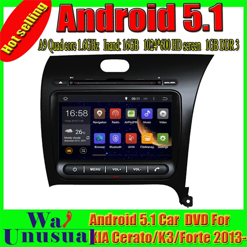 Wanuary 1024*600 8 дюймов Восьмиядерный 32G 4G RAM Android 6,0 GPS навигация для KIA Cerato для Forte RHD 2013 2014 2015 2016 2017
Wanuary 1024*600 8 дюймов Восьмиядерный 32G 4G RAM Android 6,0 GPS навигация для KIA Cerato для Forte RHD 2013 2014 2015 2016 2017