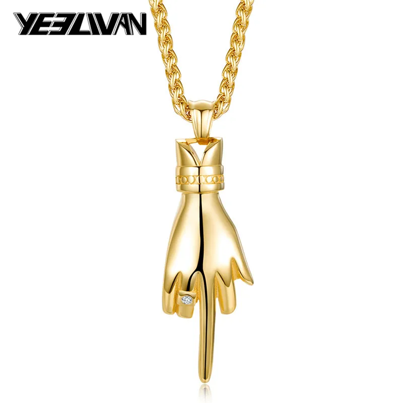 Hip Hip Rock Pendant Necklace Men New Stainless Steel Hand Shape Pendants Fashion Gold/Balck/Chain/Necklaces for Women
Hip Hip Rock Pendant Necklace Men New Stainless Steel Hand Shape Pendants Fashion Gold/Balck/Chain/Necklaces for Women