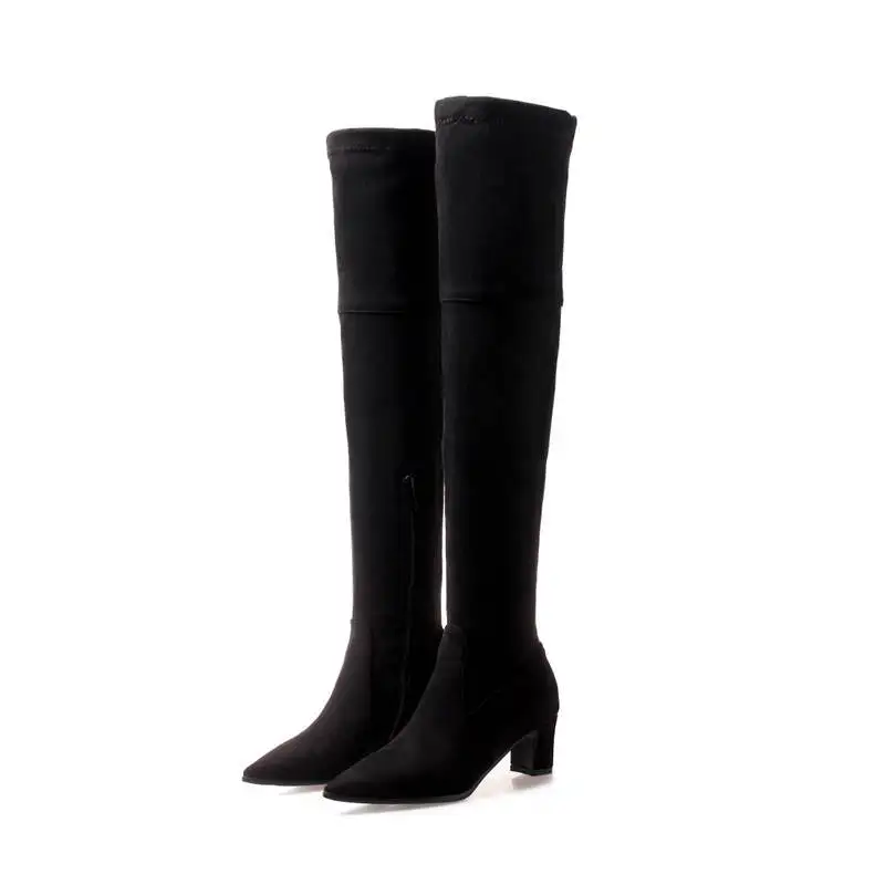MORAZORA 2020 big size 33-48 over the knee boots women flock pointed toe long boots high heels prom shoes woman autumn boots
MORAZORA 2020 big size 33-48 over the knee boots women flock pointed toe long boots high heels prom shoes woman autumn boots