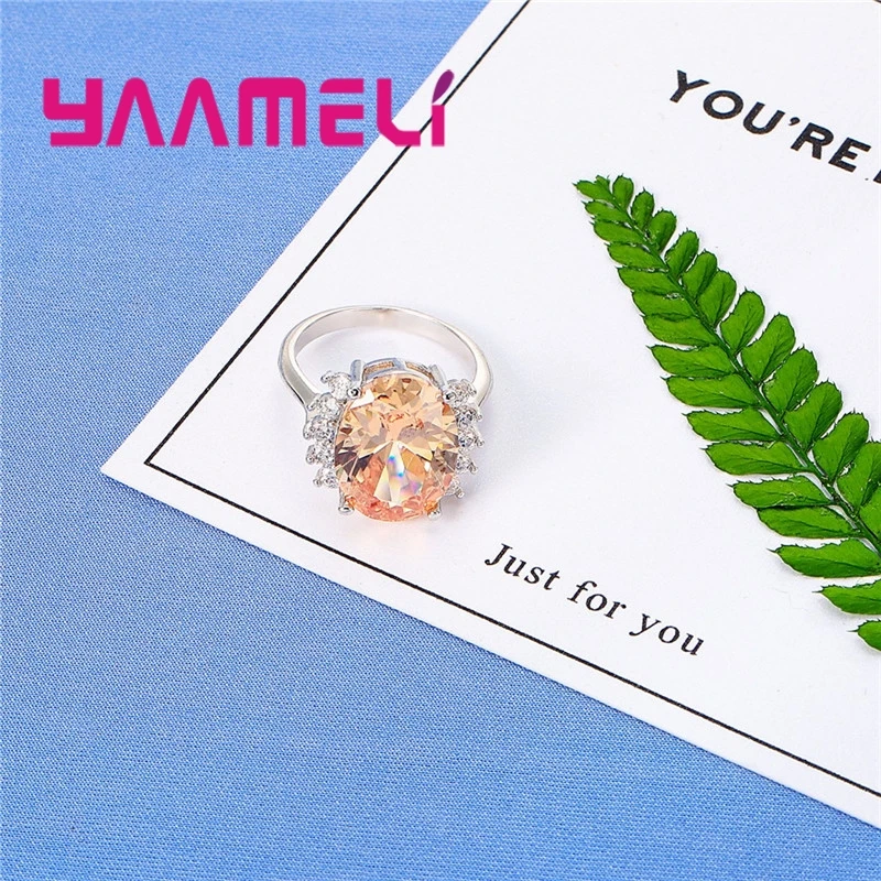 Женское кольцо из серебра 925 пробы с камнями | Украшения и аксессуары