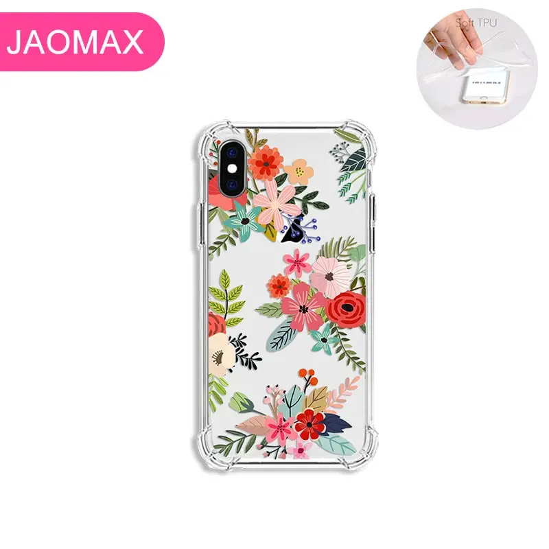 Jaomax Мягкий Силиконовый Прозрачный ударопрочный чехол для iPhone 11 Xs Max X 7 8 6S Plus Xr на
