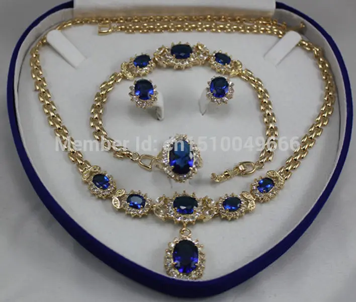 Hot sale FREE SHIP>>>Bridal jewelry blue zircon STONE -plated Necklace Earring Ring8 Bracelet
Hot sale FREE SHIP>>>Bridal jewelry blue zircon STONE -plated Necklace Earring Ring8 Bracelet
